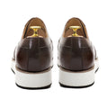 Men's Real Leather Oxford Shoes Classic Wing Tip Toe Lace-Up Handmade Comfortable Casual Sneakers for Business Office