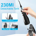 SEJOY Water Flosser Irrigator Dental Teeth Whitening strips Portable 230ML Tank 5 Modes 8 Jet Tips Washing Machine for Home