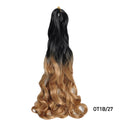 Loose Wave Braiding Hair Extensions 24" Synthetic Spiral Curls Braids Hair Pre Stretched Bouncy Braid French Curls Braiding Hair