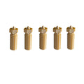 5PCS Original FLSUN V400 3D Printer Hotend Nozzle Brass Print Head Block Double Holes 0.4mm Extruder Part for 1.75mm Filament