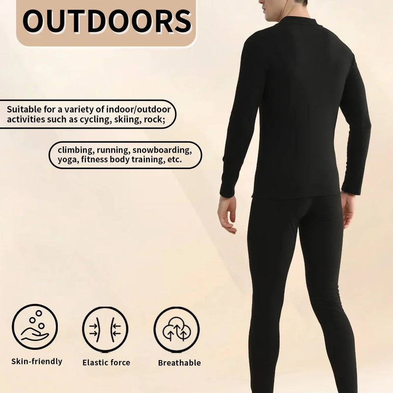 2025 new men's thick velvet inner layer, double warmth, soft and breathable, home wear