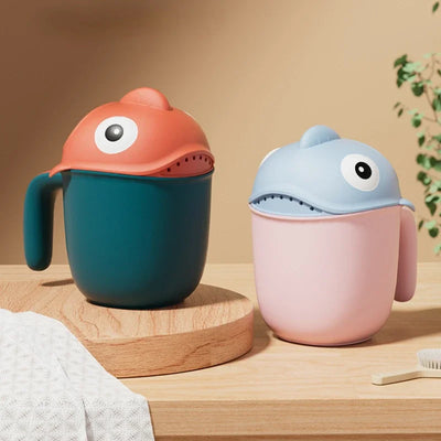 Baby Bath Shower Head Rinse Cup Cartoon Shark Cute | SAMAG
