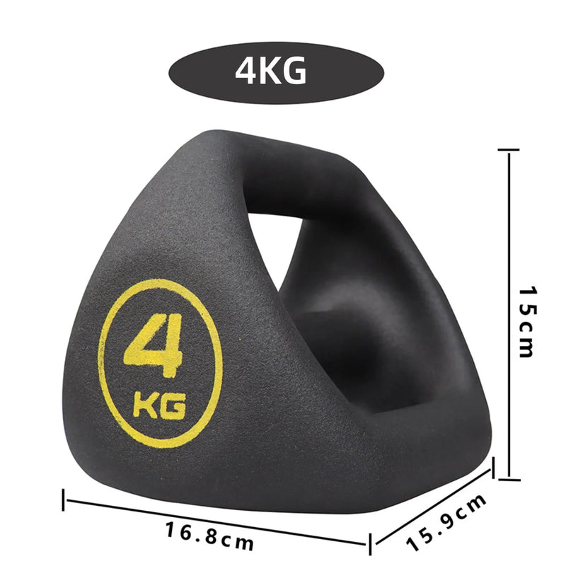 3-in-1 Triangle Cast Iron Dumbbells Kettlebell Combo | SAMAG