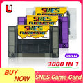 3000 in 1 V12 SNES Game Card With 8GB TF Card SFC Game Cartridge For Nintendo SNES Game Console  Game Accessories
