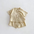 Summer Kids Boys Girls Suit Cotton Checkered Baby Short | SAMAG