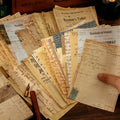 Mr. Paper 100pcs/book Vintage Character Message Card Beautiful Flowers European Style Hand Account Material Memo Pad