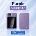 Magnetic Wireless Power Bank 5000mAh 10000mAh 22.5W Fast Charging Portable Charger 15W Wireless External Battery for iPhone