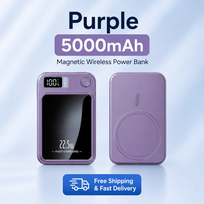 Magnetic Wireless Power Bank 5000mAh 10000mAh 22.5W Fast Charging Portable Charger 15W Wireless External Battery for iPhone