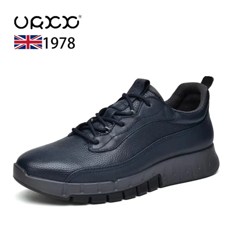 Men's Shoes Autumn New Soft Sole Lightweight Outdoor Casual Sports Shoes Genuine Leather Durable Mountaineering Shoes 운동화
