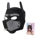 10 Colors Puppy Cosplay Costumes Increase Large Size Padded Rubber Full Head Hood Mask With Ears For Couples Dog Role Play Games