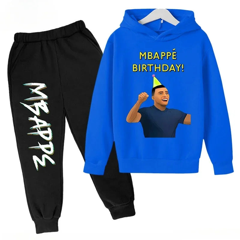 Autumn Mbappé Printed Children's Hoodie Suit Sweatshirt | SAMAG
