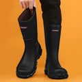 Men's Mid-Calf Rain Boots 2026 New Style Fishing Car Wash Waterproof Work Safety Kitchen Water Shoes Anti-Slip Rubber Shoes