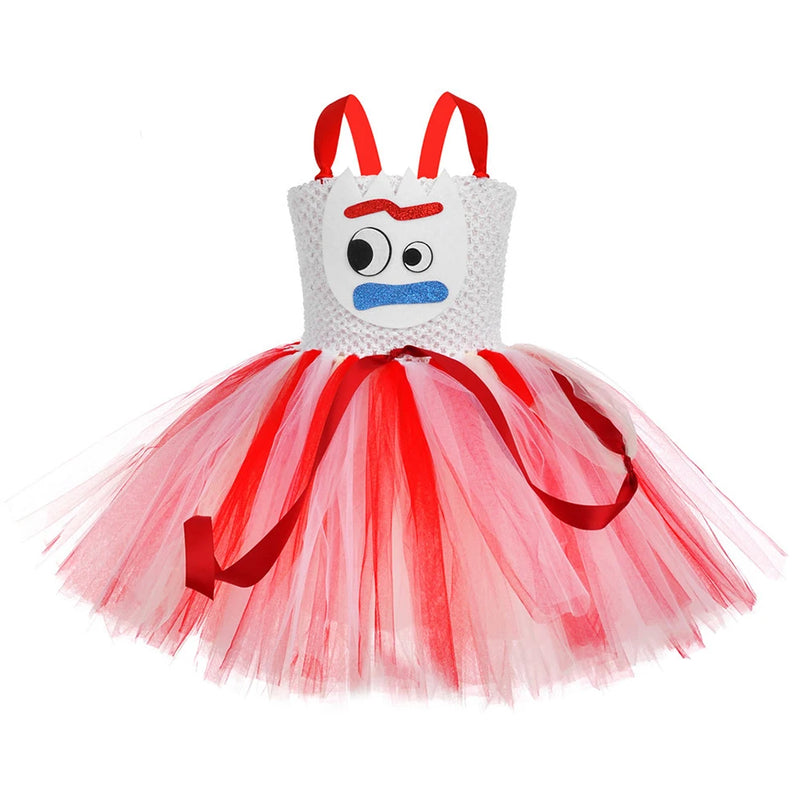 Kids Woody Jessie Buzz Forky Cosplay Tutu Mesh Dress Role - View 9 | SAMAG