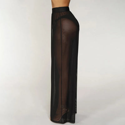 Pants Trousers High Waist Sheer Soft Cover Up Dynamic | SAMAG