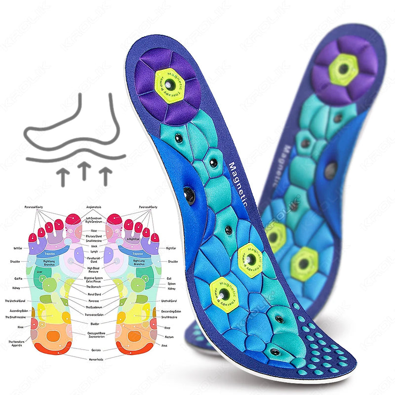 Therapy Massage Insoles Medical Magnetic Foot Weight Loss Slimming Acupressure Insole Sports Health Care Shoe Pads