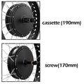 72V 3000W Electric Fat Bike Kit Brushless Gearless Rear Cassette Hub Motor Wheel 20in26in Dropout 190mm for Ebike Conversion Kit