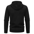Winter men's sweater knit sweater jacket, men's cardigan hooded Slim padded sweater