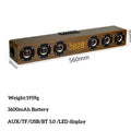 6 Speakers Wooden Bluetooth Speaker Sound Bar TV Echo Wall Home Theater Sound System 3D Stereo Surround Sound Bar for PC/TV