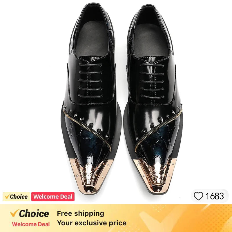 luxury brand Men shoes glitter gold  italian wedding dress shoes men leather pointed toe formal shoes  plus size men shoes