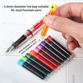 500/12 PCS JINHAO 12 Colors 3.4mm Non carbon Fountain Pen Ink Universal Sac Cartridges Refills School Office Supplies Stationery