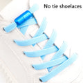 Flat Shoe Laces Without Ties Colored Matte Metal Lock Lazy Shoelaces for Men and Women Casual Shoes Elastic Shoelace 1 Pair