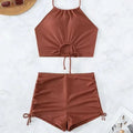 Summer Black Swimsuits Tankini Set Female Swimwear Sports | SAMAG