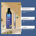 Coconut Oil Pulling Mouthwash With Mint Tongue Scraper Alcohol Free Teeth Whitening Oral Rinse Non-greasy For Fresh Breath Healthy Gum Soothing Gums Natural Fluoride Free Anti Plaque Clean Mouth Wash Vegan Travel Size New