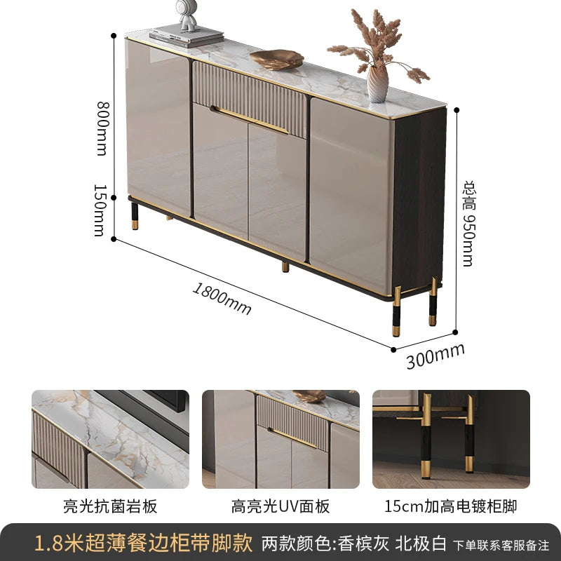 Water Proof Design Storage Cabinet Narrow Standing Kitchen Sideboard Cabinet Drawers Entryway Meuble De Rangements Decoration