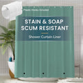 Waterproof Shower Curtain Liner for Bathtub 180x180cm Stall Bathroom Curtain with Magnets Plastic Mold Resistant Shower Curtain