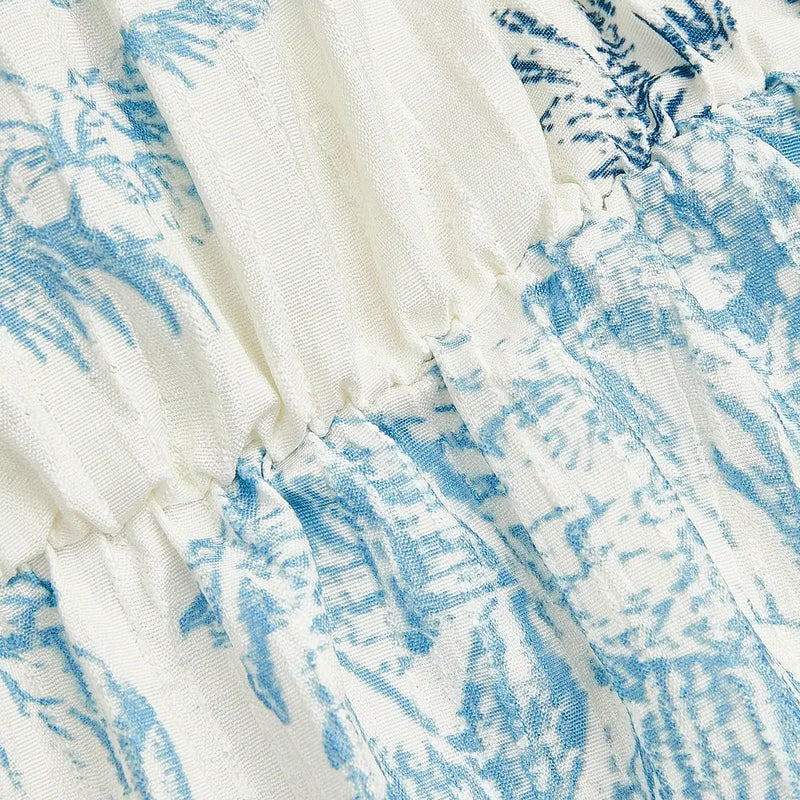 Women's Elegant Cami Top, Striped Printed Fabric, Bow - View 5 | SAMAG