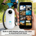 4K UHD Motorcycle Mini Action Camera Body POV Magnetic 30M Waterproof  2.4G WiFi Small Action Video vlogging Camcord Helmet Bike