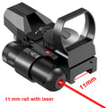 Hot 20mm Rail Riflescope Hunting Optics Holographic Red Dot Sight Reflex 4 Reticle Scope Collimator Sight