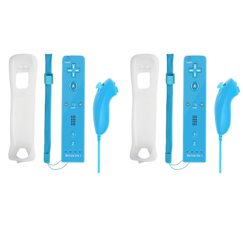 Controllers For Nintendo Wii 2 In 1 Left Right Controller Optional Motion Plus Set Game Remote Control Joystick Wireless Gamepad