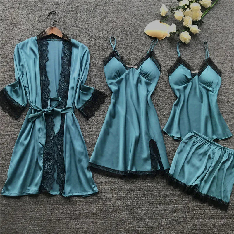Women's Sleep Robe Gown Sets Sleepwear Pajamas Lounge | SAMAG