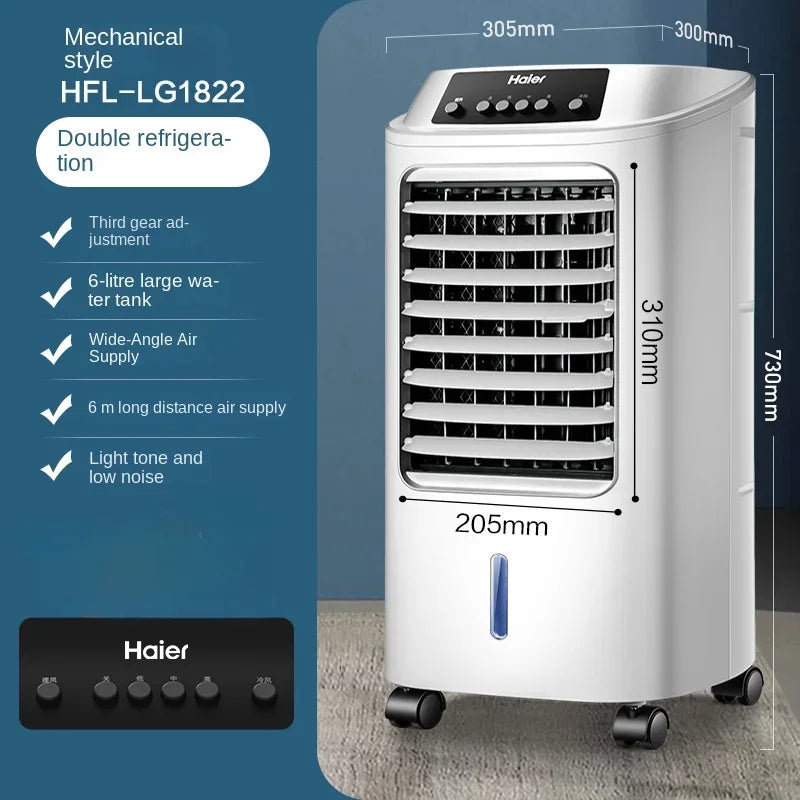 220V Portable Water Cooling Air Cooler Single Cooling Evaporative Fan For Household Indoor Use