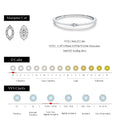 MODIAN Simple Moissanite Stackable Rings 925 Sterling Sliver Dazzling Thin Finger Rings For Women Daily Fine Jewelry