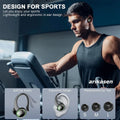 Headphones Bluetooth 5.3 Wireless Bass Stereo Over Ear Earbuds ENC Noise Cancelling Mic with Earhooks 48H Playback LED Display