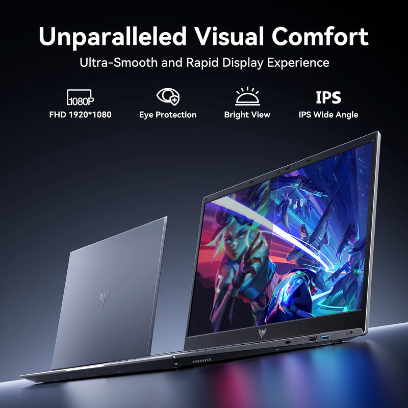 18.5" Laptop 16GB RAM 512GB SATA SSD AMD Ryzen 3 4300U Laptop Computer 1080 FHD Display for Business&Students 7000Mah Battery