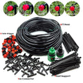 Micro Drip Irrigation System Portable 20M Automatic Watering with Adjustable Drippers Misting Watering Kits Garden Hose