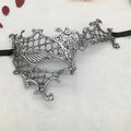 Women's Sexy Half Face Animal Lace Party Mask for Halloween Masquerade Cosplay Party Supplies Ladies Anime Eye Masks Silver