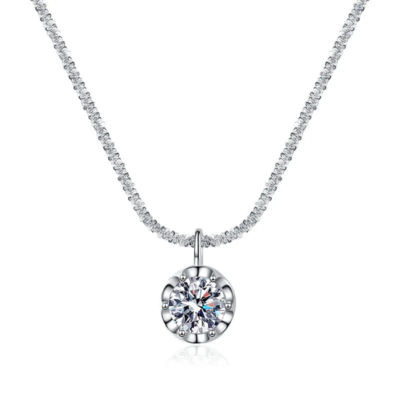 Andara Luxury 925 Sterling Silver AAAAA Zircon Pendant Necklace Fashion Italian Women Jewelry - Visuel 6 | SAMAG