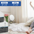 Hcore Queen Size Mattress, 8/10 Inch Medium Firm - Extra Firm Dual Sides Flippable Mattress for Back Pain Relief