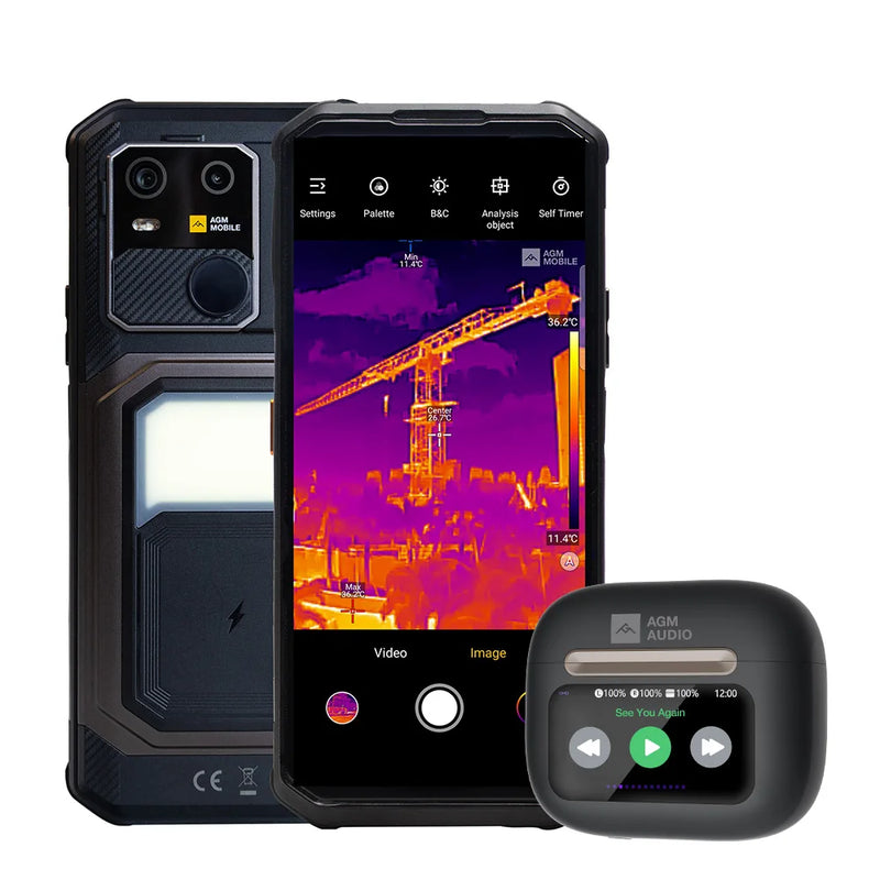 AGM G3 5G Android 15 Rugged Phone 24GB(12+12) 512GB Wireless Charging 10000mAh Battery 6.72" 120Hz Dimensity 7300 Camping light