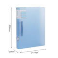 Clear Plastic Files A4 Binder 2-Rings Folder For Documents A4 Paper File Organizer 2-Ring Binder A4 Filing Cabinet