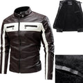 2026 Men Autumn Jacket Bomber Biker Zipper Motorcycle Faux Fur Coat Male Fleece Pilot Vintage Black Red Brown PU Leather Jacket
