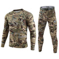 Winter Camouflage Men's Thermal Underwear Warm Sports Long Johns 2026 High Quality Elasticity Cycling Underwear Compression Set