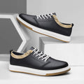 Men's Genuine Leather Business Shoes Handmade High Quality Casual Leather Oxford Business Work Shoes Coffee Lace-up Comfy Shoes