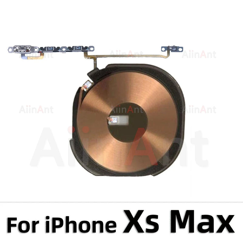 AiinAnt Power Volume Flash Light NFC Wireless Charging Flex Cable For iPhone 11 X Xs Pro Max XR Phone Sapre Parts
