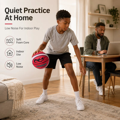 Quiet Silent Basketball Foam Soft Indoor Training Ball | SAMAG