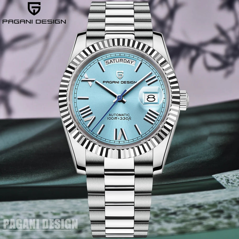 PAGANI DESIGN New Luxury Automatic Watch For Men Mechanical Wristwatch Sapphire crystal waterproof Stainless steel Men Watch